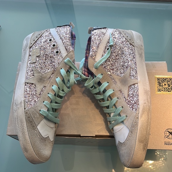 Woman’s golden goose snicker size 40 purple white - Picture 4 of 8